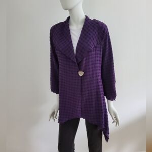 Elegant Vintage Purple Women's Jacket